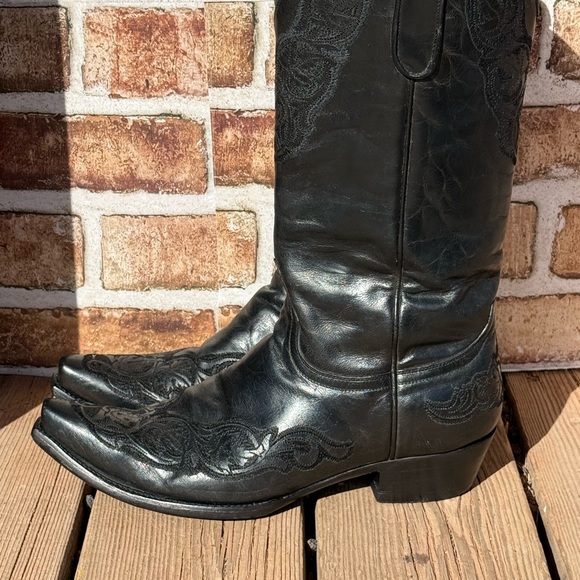 Old Gringo Black Leather boots vintage 9.5 - Picture 3 of 7